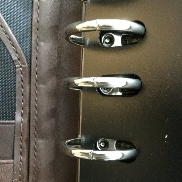 Day-Timer Brown Vegan Leather Zip Planner Cover | Junior Size - Picture 13 of 15